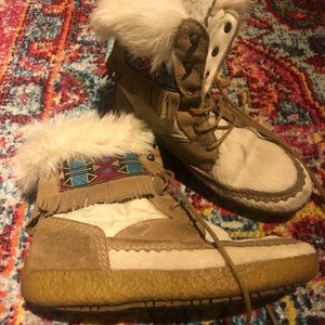 Tecnica vintage fur sided snow boot ❄️💕